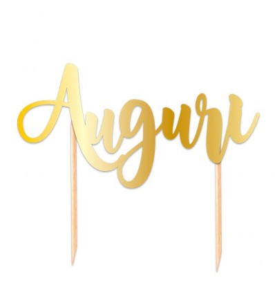 Cake topper Buon compleanno rosa gold
