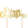 Cake topper Battesimo celeste