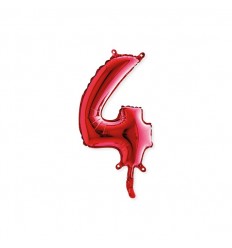 Palloncino n°3 rosso 36 cm