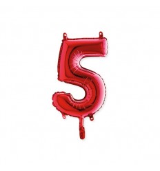Palloncino n°4 rosso 36 cm