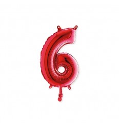 Palloncino n°5 rosso 36 cm