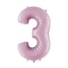 Pallone numero 2 rosa chiaro