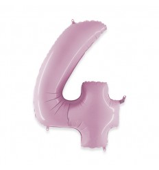 Pallone numero 3 rosa chiaro