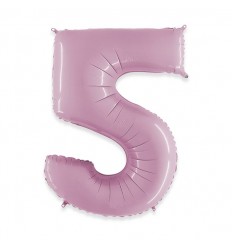 Pallone numero 4 rosa chiaro