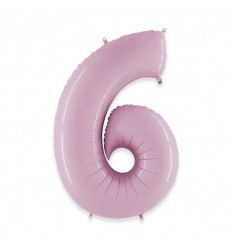 Pallone numero 5 rosa chiaro