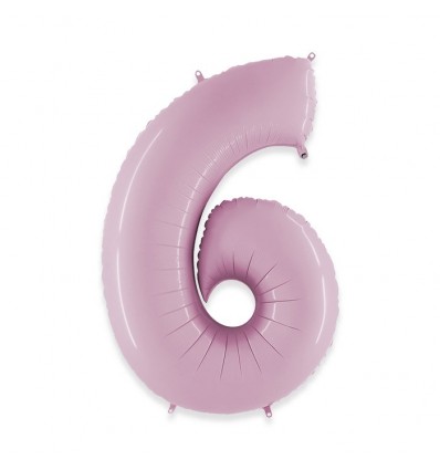 Pallone numero 5 rosa chiaro