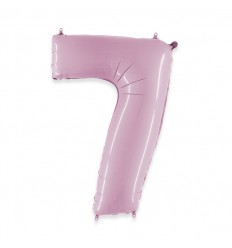 Pallone numero 6 rosa chiaro