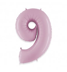 Pallone numero 8 rosa chiaro