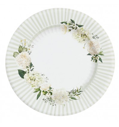Piatti maxi 33 cm Floral White