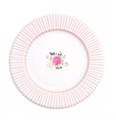 Piatti maxi 33 cm  Floral Pink