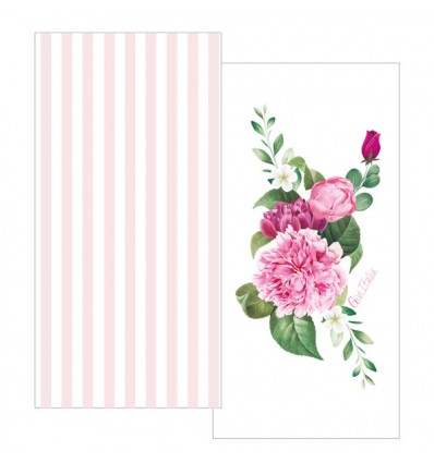 Tovaglioli 33x33 cm Floral Pink