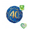 Palloncino 30 anni geoide blu
