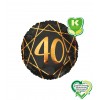 Palloncino 30 anni geoide nero
