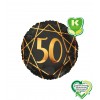 Palloncino 40 anni geoide nero