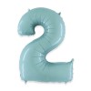 Pallone numero 1 celeste  chiaro