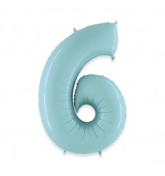 Pallone numero 5 celeste  chiaro