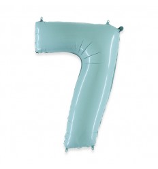 Pallone numero 6 celeste  chiaro
