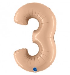 Pallone numero 3 pelle satinato