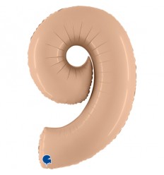 Pallone numero 9 pelle satinato
