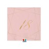 Tovaglioli 25x25 cm 18 anni Rose