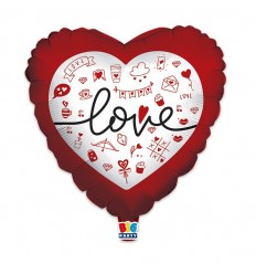 Palloncino I love you letter