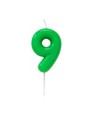 Candelina glossy lilla numero 0 cm 10,5