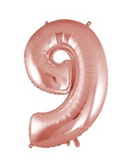 Pallone mylar numero 0 blu 1mt