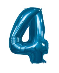 Pallone mylar numero 5 blu 1mt