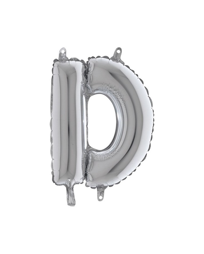 Pallone mylar lettera d argento 35cm