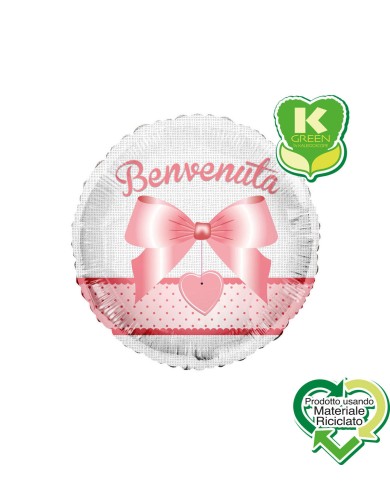 Pallone mylar 18" benvenuta