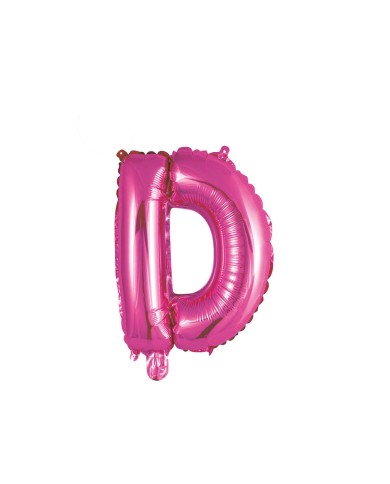Pallone mylar lettera d fucsia 35cm