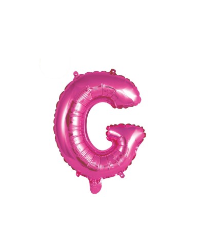 Pallone mylar lettera g fucsia 35cm