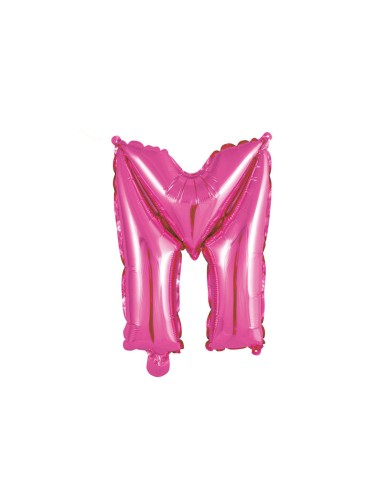 Pallone mylar lettera m fucsia 35cm