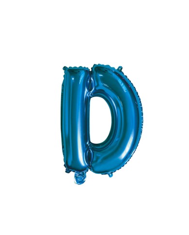 Pallone mylar lettera d blu 35cm