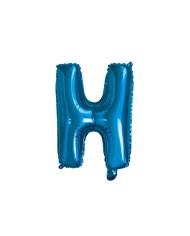 Pallone mylar lettera h blu 35cm