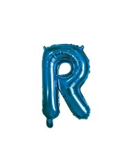Pallone mylar lettera r blu 35cm