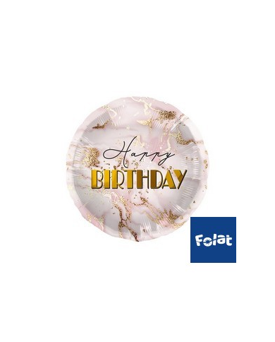Pallone foil 18" - 45 cm Marble Pink