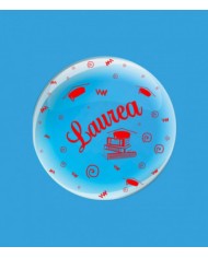 Deco B-Loon 24" Laurea Stampa Rossa 1pz