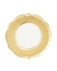 Piatti cm 27 Liberty gold confezione da 8 pz