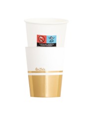 Piatti cm 21 Liberty gold confezione da 8 pz