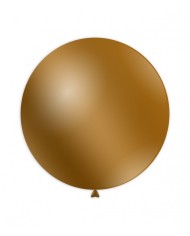 Palloni mongolfiera 33" oro metal pz 1