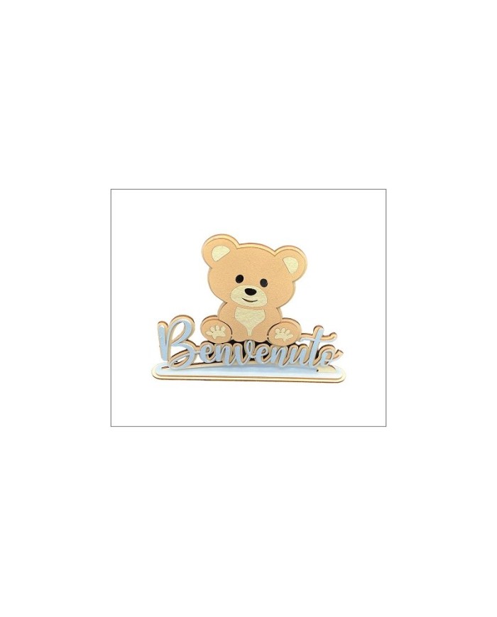 Orsetto legno Benvenuto