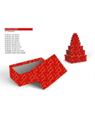 Scatola Natale Alberi set 8 pz varie misure