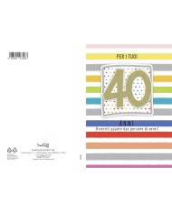 Biglietto auguri 50 anni + applicazioni