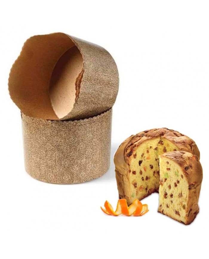 Stampo in carta forno panettone alto da 300 gr