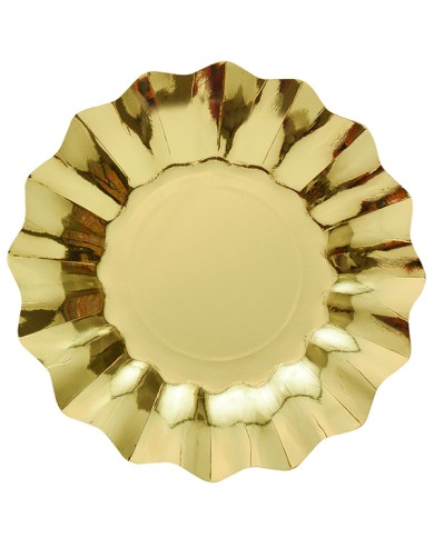Piatti cm 27 Oro lucido pz 8