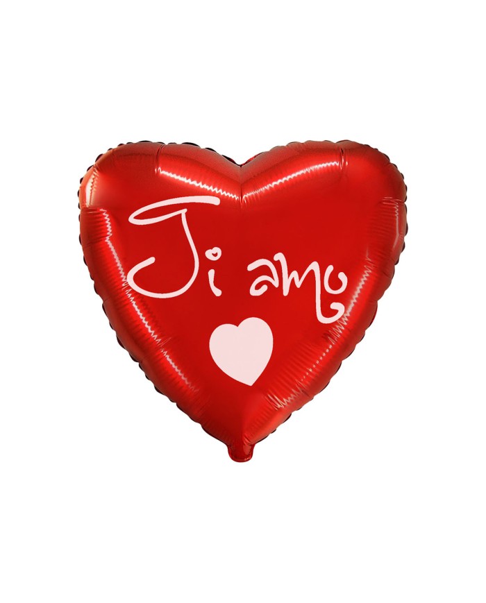 Mylar Ti Amo Corsivo Cuore 18" 1pz