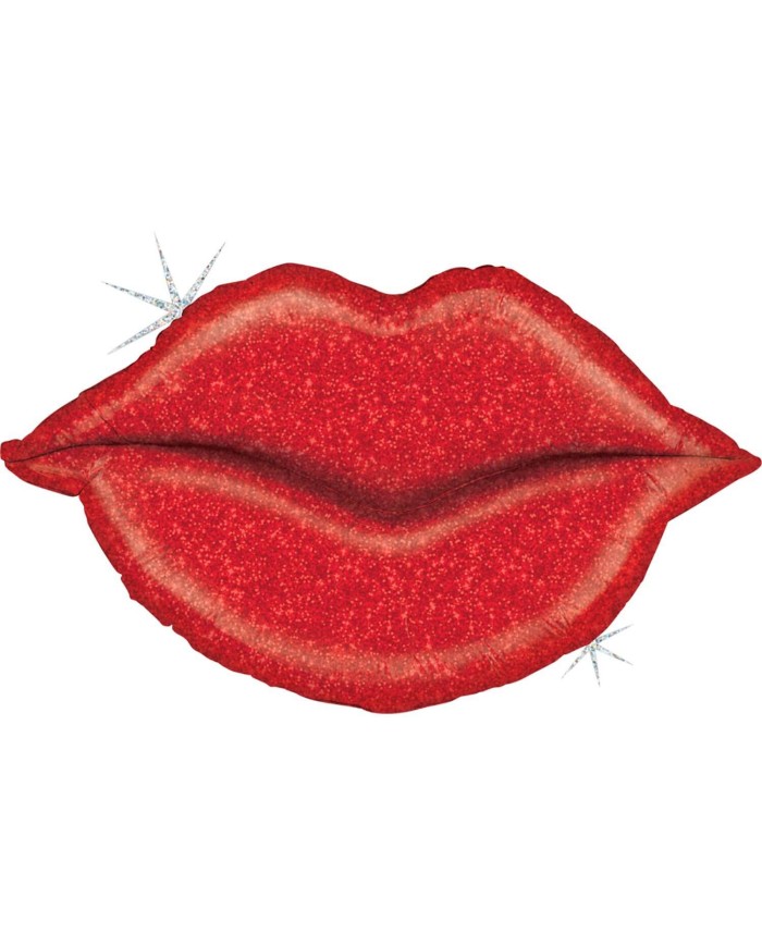 Mylar labbra rosse 39"