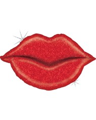 Mylar I Love You Oro e Nero Cuore 18"