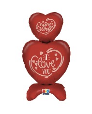 Mylar Scritta Ti Amo Rosso w45"